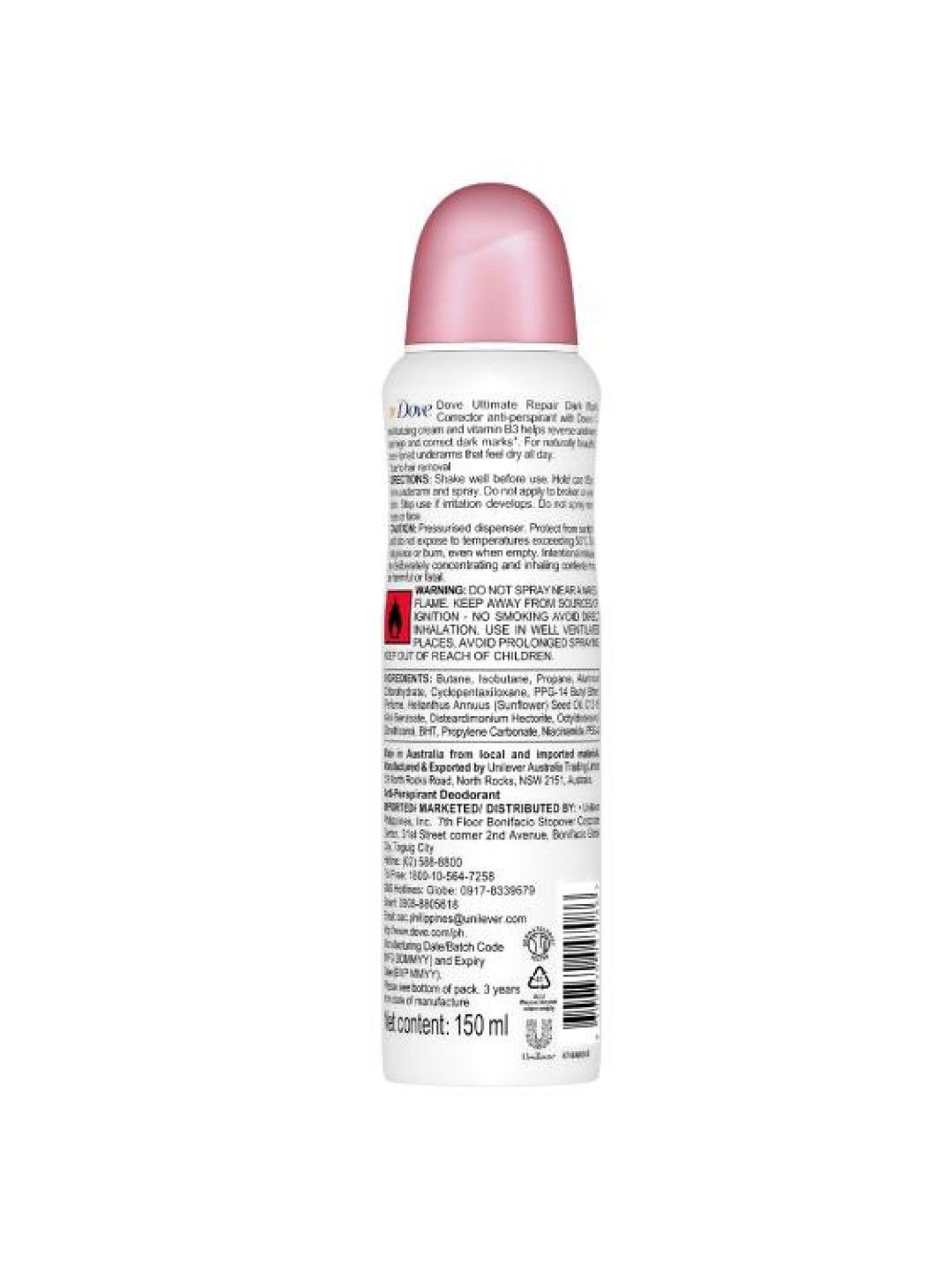 Dove Deodorant Spray Ultimate Repair Dark Marks C… edamama